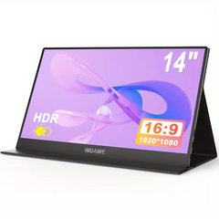 TM-0253 | (WN) WUAWE 14" Portable Monitor 1080P FHD USB-C Laptop Display HDR FreeSync Travel Screen