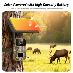 Trail Camera 4G LTE Cellular USB And Solar Panel Charging, Night Vision, Two-Way Audio