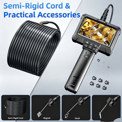 TM-0114 | Endoscope Camera with Light 16ft, 1080P HD Borescope with 8 Adjustable Lights