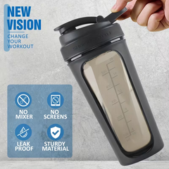 TM-0101 | Durable BPA-Free Motivational Water Bottle, Leakproof Sports Flask with Straw