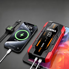 TM-0221 | Portable Car Jump Starter Battery Booster Digital Display LED Emergency Light