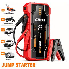 TM-0221 | Portable Car Jump Starter Battery Booster Digital Display LED Emergency Light