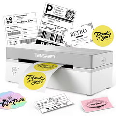 TM-0232 | TENSPEED RP425 Thermal Label Printer Wireless 203DPI iPhone Android Windows