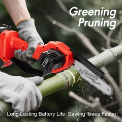 TM-0160 | Mini Cordless Electric Chainsaw Tool Set Comes with An Adjustable Chain & Battery