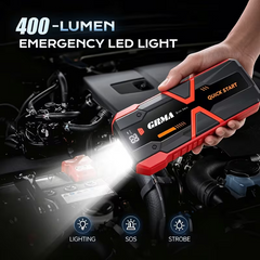 TM-0221 | Portable Car Jump Starter Battery Booster Digital Display LED Emergency Light