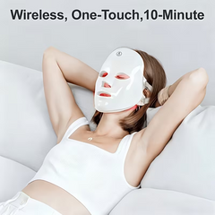 TM-0144 | LED Face Mask Light Therapy, 7 Color Photon Treatment