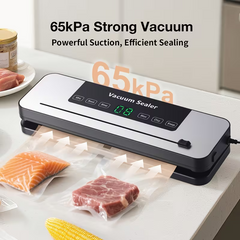 TM-0226 | 65000PA Vacuum Sealer Machine 6-in-1 Dry Moist Modes 10 Bags