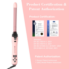 TM-0037 | BESTAUTY  Hair Curler Ceramic Curling Iron Wand Set With Interchangeable Ceramic Barrel