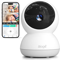 Indoor Camera, 2K HD Indoor Security Camera, 360° Pan/Tilt Pet Camera, 2-Way Audio, Siren, Night Vision