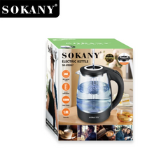 SOKANY High Borosilicate Glass Electric Kettle SK-09067 1500W 1.8L