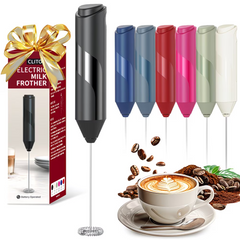 Powerful Electric Milk Frother - Quick-Mix Beverage Blender Battery-Powered