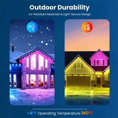 TM-0165 | tamACX™ Outdoor Permanent Light, APP Voice Control, RGB Smart Rainbow Light 50ft