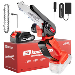 TM-0160 | Mini Cordless Electric Chainsaw Tool Set Comes with An Adjustable Chain & Battery