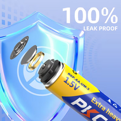 TM-0168 | PKCELL AAA+AA 80 Combo Pack Batteries, 1.5V Carbon Battery