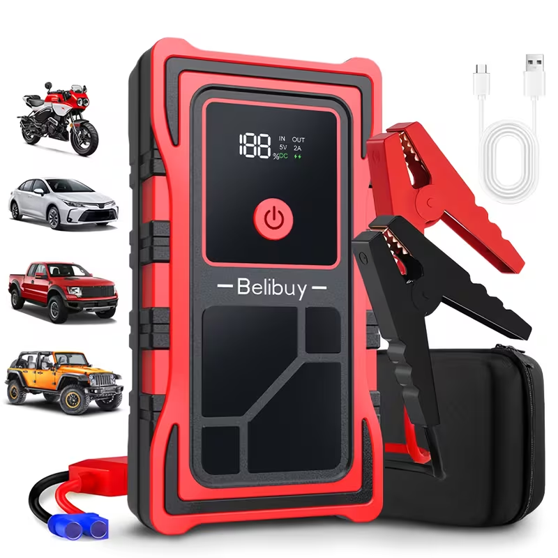 TM-0225 | Portable Car Jump Starter USB Power Bank LED Emergency Light Auto Accessory