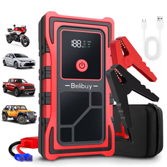 TM-0225 | Portable Car Jump Starter USB Power Bank LED Emergency Light Auto Accessory