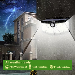 TM-0158 | Solar Motion Sensor Lights 120 LEDs With Reflector, 270° Wide Angle, IP65 Waterproof