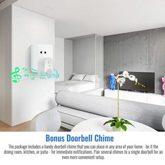 TM-0098 | Wi-Fi Smart Video Doorbell Chime System