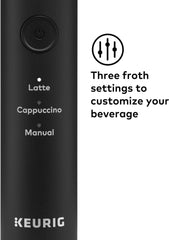 Keurig Simplecafe Frother Rechargeable Handheld Milk Frother for Lattes Cappuc