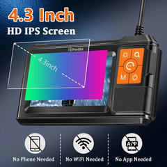 TM-0080 | Dual Lens Endoscopic Camera 4.3 Inch LCD Screen 1920P HD IP67