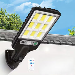 Outdoor LED Solar Street Light, Waterproof Solar Security Wall Light with Remote Control