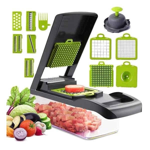 TM-0011 | 16 in 1 Multifunctional Vegetable Chopper Handle Food Grate Vegetable Slicer